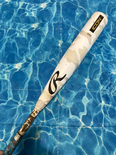 2025 Rawlings Icon Composite Bat USSSA Certified (-8) Composite 22 oz 30" (Used)