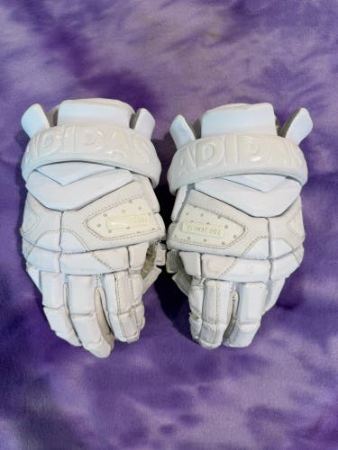 White Adidas Freak Lacrosse Gloves (Used)