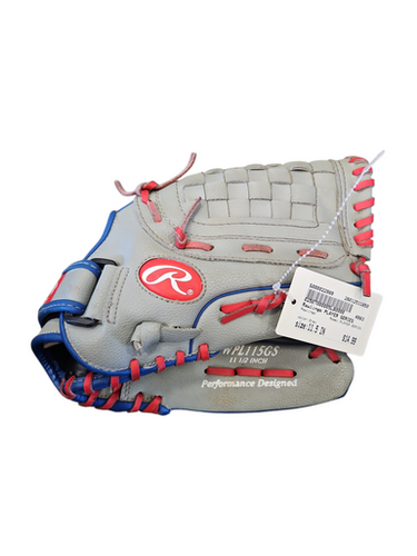Used Rawlings PLAYER SERIES BB/SB Glove RH Throw Grey 11 1/2" 11850-S000022989