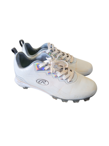 Used Rawlings THE MARK OF THE PRO BB/SB Cleats White Youth 06.5 11850-S000022997