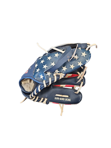 Used Franklin HAND FORMED POCKET BB/SB Glove RH Throw Navy Blue 9 1/2" 11850-S000023085