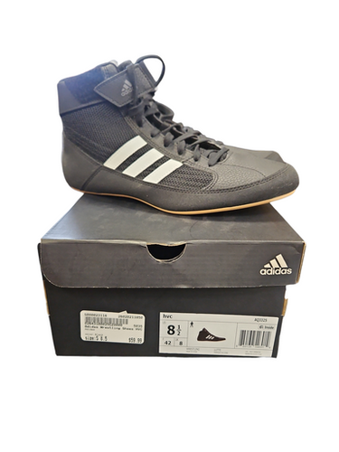 Used Adidas Wrestling Shoes Black Senior 8.5 11850-S000023118