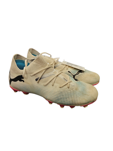 Used Puma Soccer Cleats White Junior 05 11850-S000023110