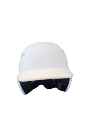 Used Rawlings ALL WHITE Batting Helmet No Mask White LG 11850-S000023617