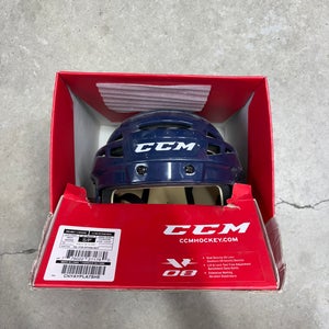 Small Winnipeg Jets Pro Stock CCM V08 Helmet Navy Blue (New)