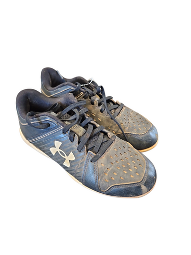 Used Under Armour LEADOFF BB/SB Cleats Black Junior 04 11850-S000023501