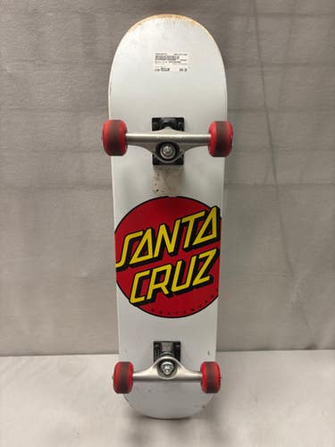 Used Santa Cruz SKATEBOARD Complete Skateboard White Regular 11490-S000269791