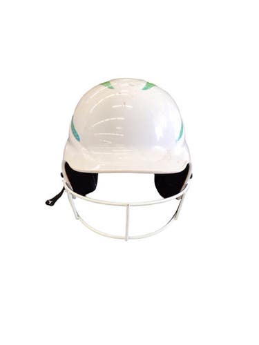 Used RIP-IT BATTING HELMET W/ MASK Batting Helmet w/Mask White S/M 11760-S000090955