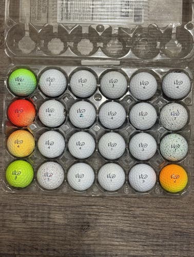 24 Vice Pro and Pro Plus Golf Balls - Mostly 5A Mint Condition, A Few 4A