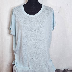 (New) Athleta Modal Blend Light Sea Blue Knit Pullover Tee Size S