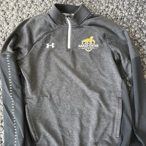 Mad Dog National Team Black Men's Large Under Armour Jacket (New)1/4 zip
