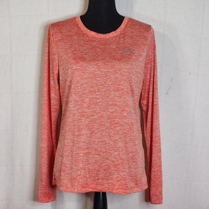 Under Armour HeatGear Tech Racer Red Long Sleeve Loose Fit Tee Size M (New)