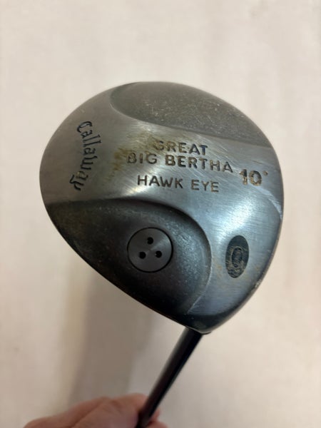 Men's Callaway Great Big Bertha Hawk Eye rh Driver Regular Flex 10 Loft Graphite Shaft (Used)