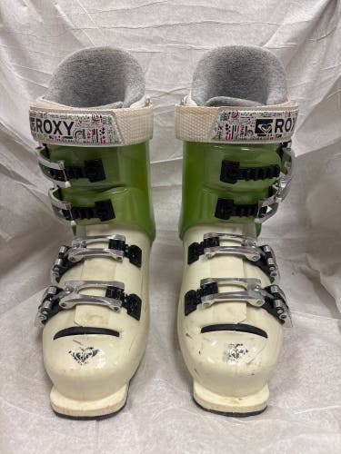 Mondo 22.5 Kid's Roxy Sweetheart/Strip It All Mountain Ski Boots (Used)