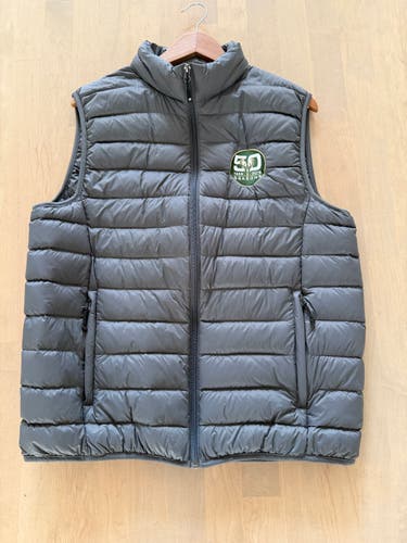 Milwaukee Bucks 50 Seasons Gray XL Men's Puffer Vest (Used)