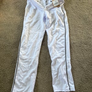 NWT EvoShield Salute Relax Game Pants Adult Small White with Black Piping