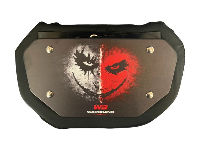 Warbrand Football Backplate – Clown Face Red/Black (Youth)