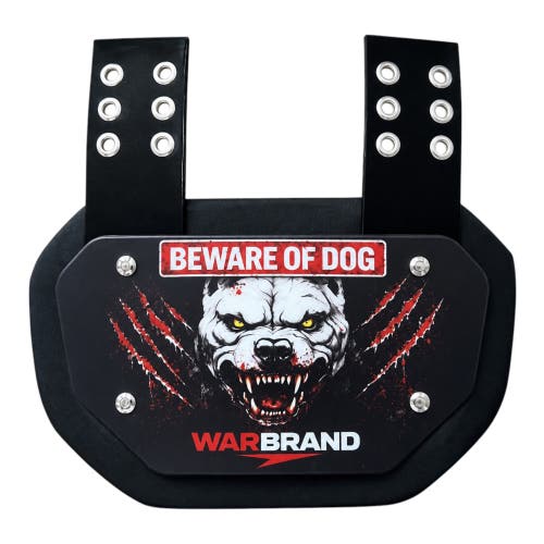 Warbrand Football Backplate – Beware Of Dog (Youth)