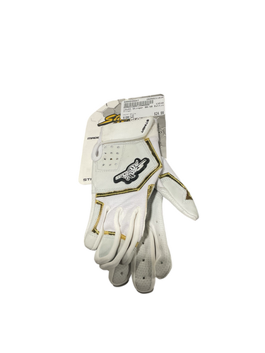 Used Stinger BB/SB Batting Gloves White LG 11834-S000049887