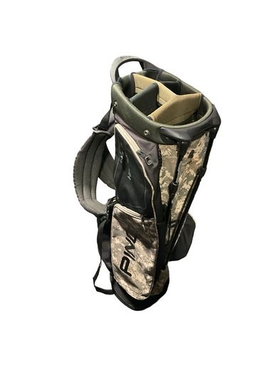 Used Ping HOOFER Mens Stand Bag Camouflage 11834-S000049877