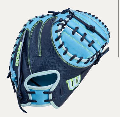New 2026 SUMMER A2000 RHT 33IN BLUE BASEBALL CATCHER MITT 11834-WILWBW10460433