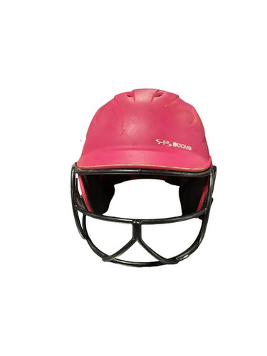 Used BoomBah PINK HELMET BLACK / MASK Batting Helmet w/Mask Pink One Size 11834-S000049788