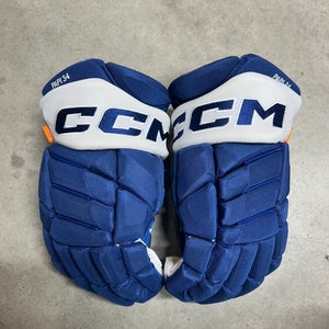 14” CCM Pro Custom Toronto Maple Leafs Auston Matthews Pro Gloves Pro Stock (New) NHL