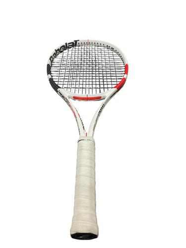 Used Babolat PURE STRIKE TENNIS RACQUET Adult Tennis Racquet White 4 1/2" 11834-S000049767