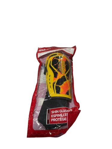 Used Wilson Soccer Shin Guards Junior Orange MD 11834-S000049735
