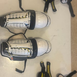 Junior Medium CCM Tacks Elbow Pads & CCM AS1 12” Shin Guards (Used)