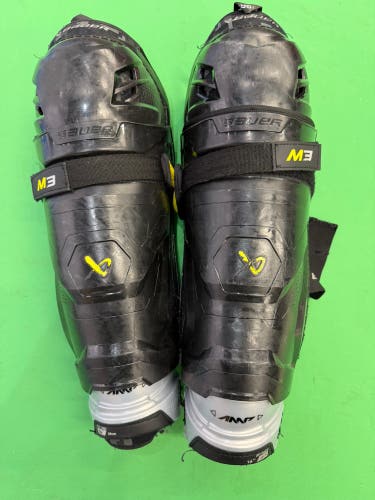 Intermediate Bauer Supreme M3 Shin Pads 14" (Used)