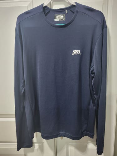 Blue Large Men's Shirt USA Hockey (Used)