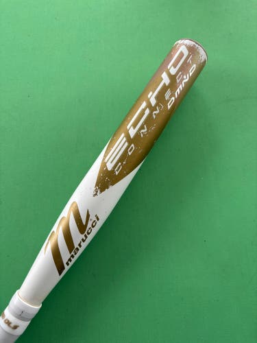 White 2023 Marucci Echo Connect DMND Hybrid Bat (-11) 19 oz 30"