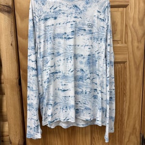 Under Armour Fish Elite Printed Blue Mens LARGE