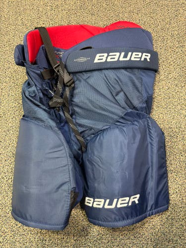 Blue Senior Large Bauer Vapor X800 Lite Hockey Pants (Used)