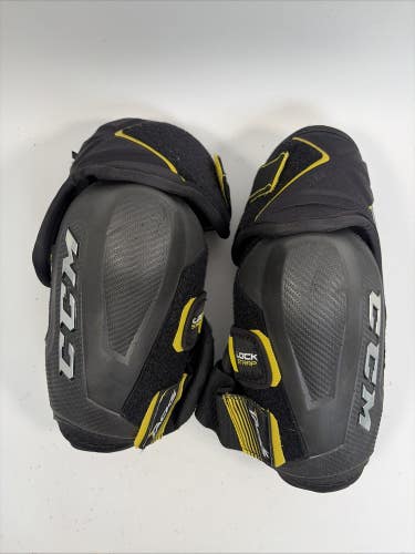 CCM Tacks 7092 Ice Hockey Elbow Pads, Senior Medium, Black/Yellow
