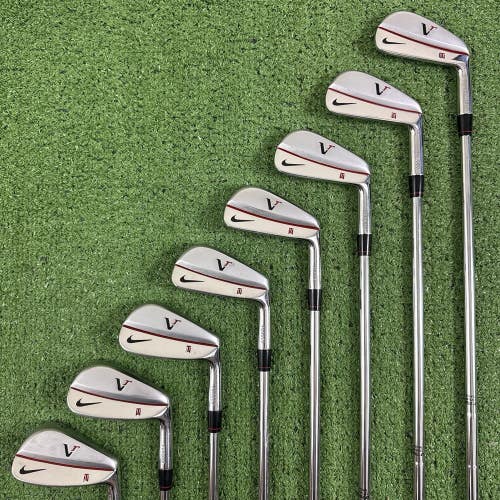 Nike Victory Red VR Tiger Woods TW Blade Iron Set Dynamic Gold S300 Stiff Flex