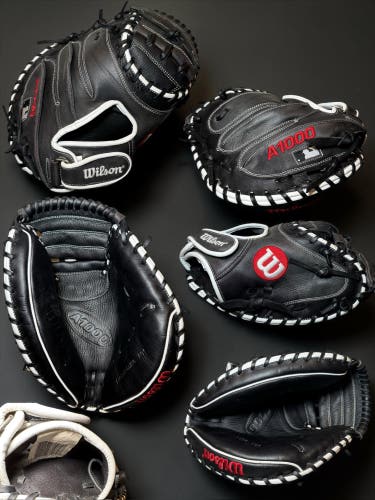 Wilson A1000 RH Catcher's Baseball Glove 33" (Used)