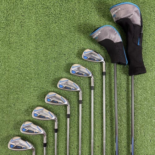 Tour Edge Bazooka 370 Golf Set 5 Wood 4 Hybrid 5-PW SW Steel Shafts +1/2 Long