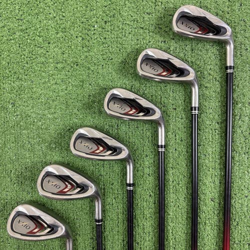 XXIO 9 Iron Set 7-PW AW SW Senior R2 Flex MP900 Graphite 52g Right Handed
