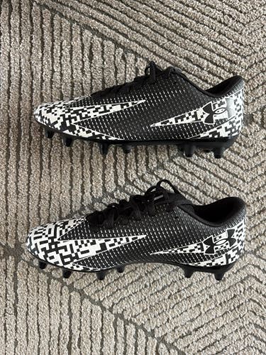 Black Unisex Size M 7.0 (W 8.0) Under Armour Molded Cleats Cleats (New)