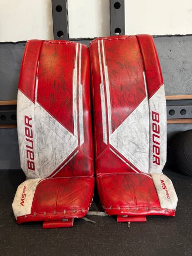 Small Bauer Supreme M5 Pro Goalie Leg Pads (Used)