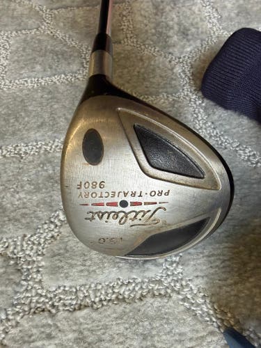 Men's Titleist 980 F Right Handed Fairway Wood Stiff Flex 3 Wood Steel Shaft (Used)