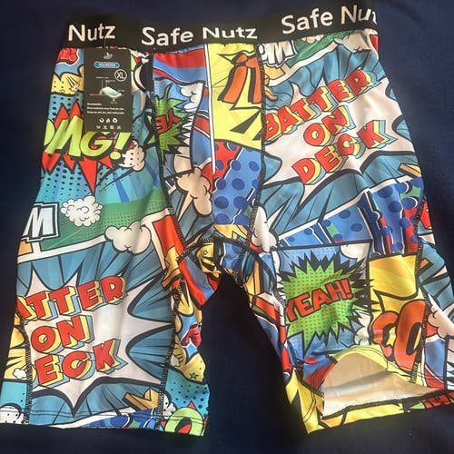 NWT Baseball SafeNutz compression shorts with built in cup XL
