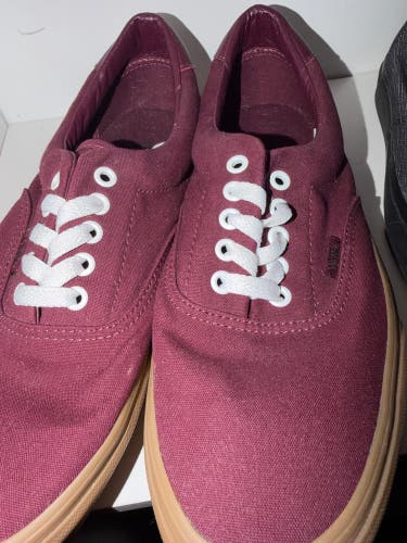 Brown Men's Size M 10.5 (W 11.5) Adult Vans Authentic Pro Shoes (New)