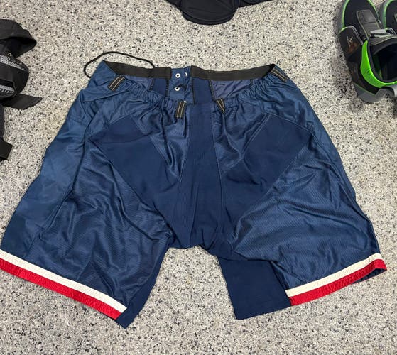 Blue XL Bauer Team Pant Shell Pro Stock (Used)