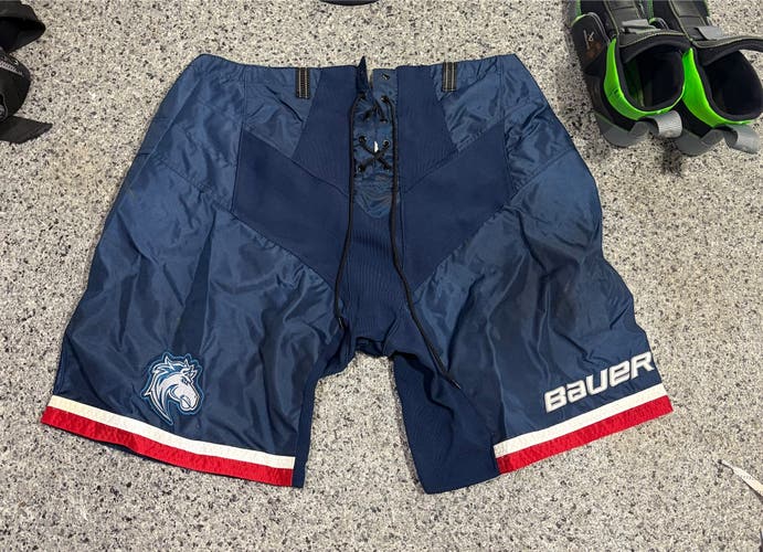 Blue XL Bauer Team Pant Shell Pro Stock (Used)