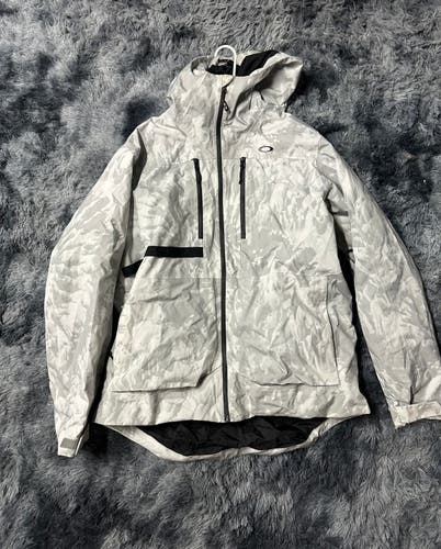OAKLEY Men's Snow Jacket - Grey Mountain Tie Dye - XL