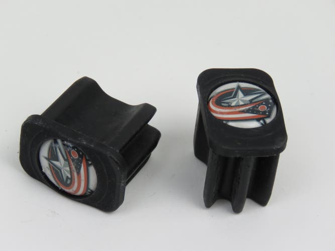 Columbus Blue Jackets NHL Team Issued Pro Stock Hockey Stick End Cap (1 pair)