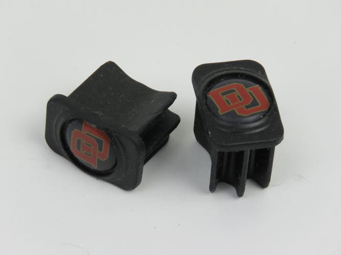 Denver Pioneers NCAA College Team Issued Pro Stock Hockey Stick End Cap (1 pair)